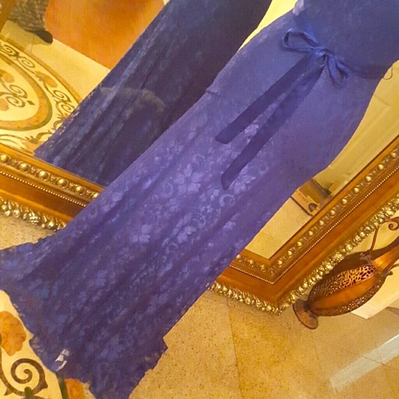 Amazing dark blue night dress - Picture 4 of 4